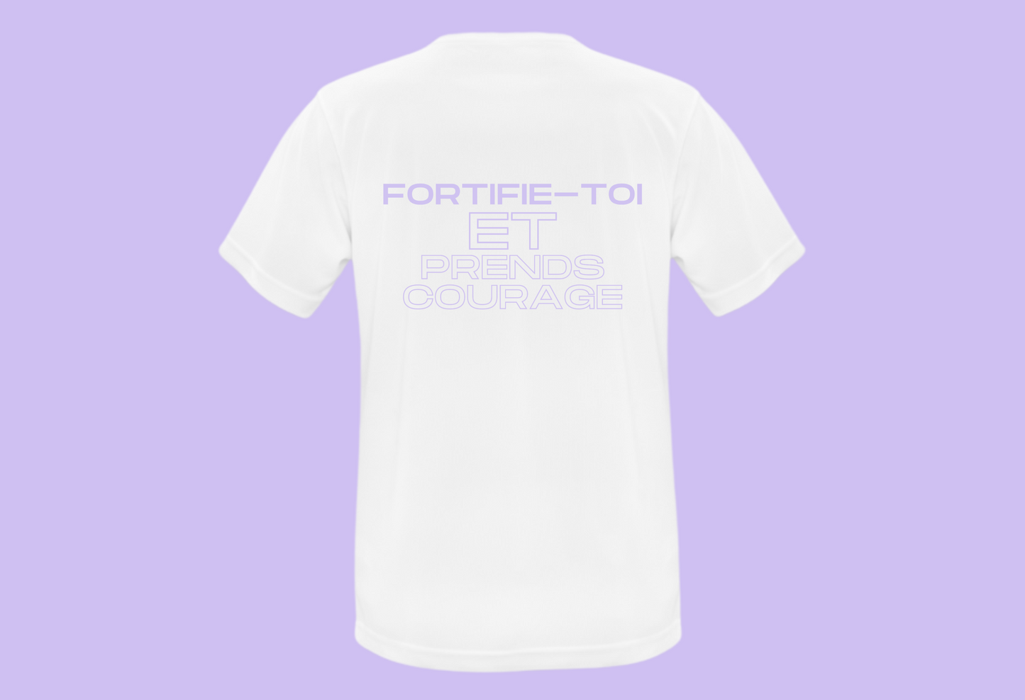T-shirt de Sport "Fortifie-toi" Blanc Unisexe